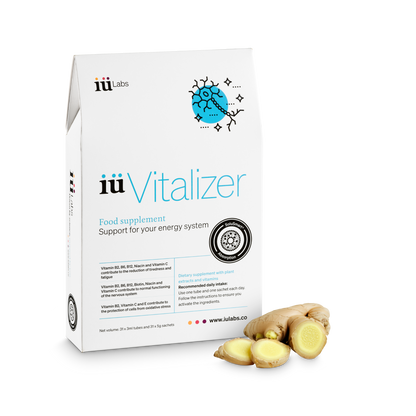  One month pack of iüVitalizer from iüLabs, energy boost supplement, with ginger root, iuLabs, iuVitalizer